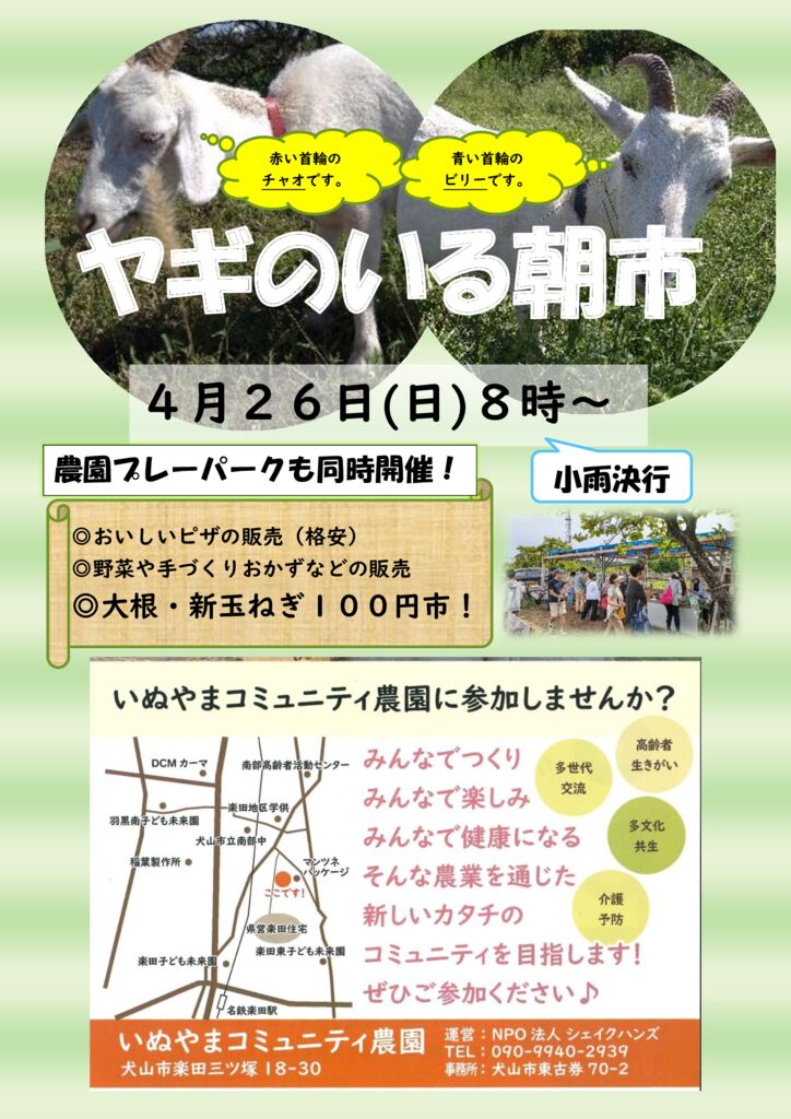 朝市チラシ　４月　２０２６年のサムネイル